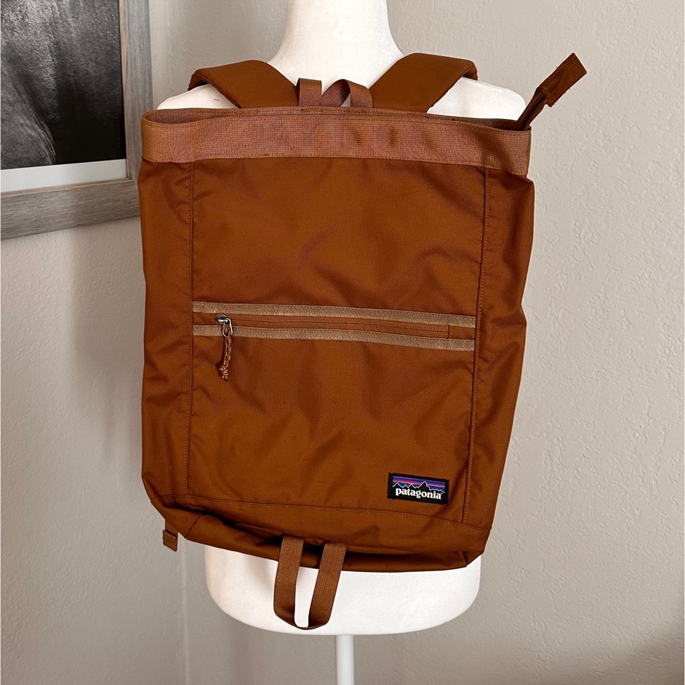 Patagonia top zip laptop bag - brown